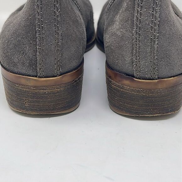 Lucky Brand Basel Bootie, Gray Suede, women’s size 8M, 1.5” heel - Picture 5 of 12